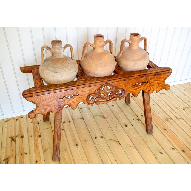 Antique Carved Amphora Stand with Amphorae, 1890s, Set of 4 For Sale - Image 18 of 18