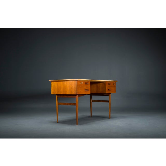 Brown Mid-Century Teak Desk attributed to Musterring, 1960s For Sale - Image 8 of 16