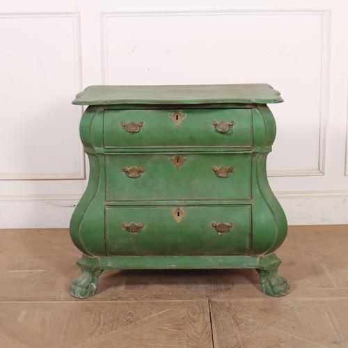 Dutch Painted Bombe Commode For Sale - Image 10 of 10