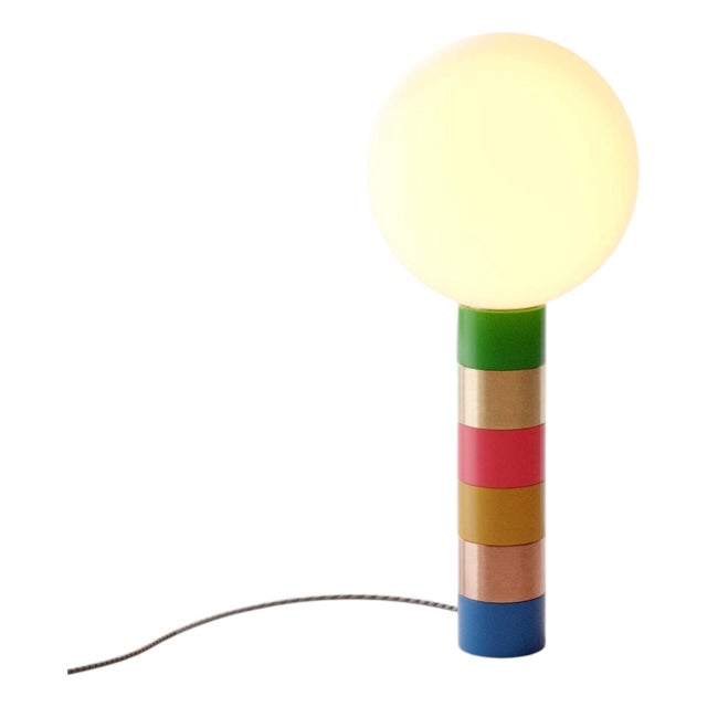 Donna II Table Lamp in Brass with Copper and Aluminium by Marine Breynaert For Sale