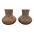 Barbara Eigen Ribbed Ceramic Vases, Pair For Sale