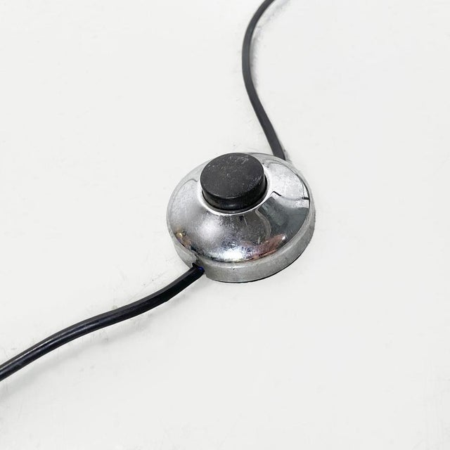 Modern Italian Adjustable 3 Lights Floor Lamp P393 attributed to Luci in Black Metal, 1970s For Sale - Image 17 of 18