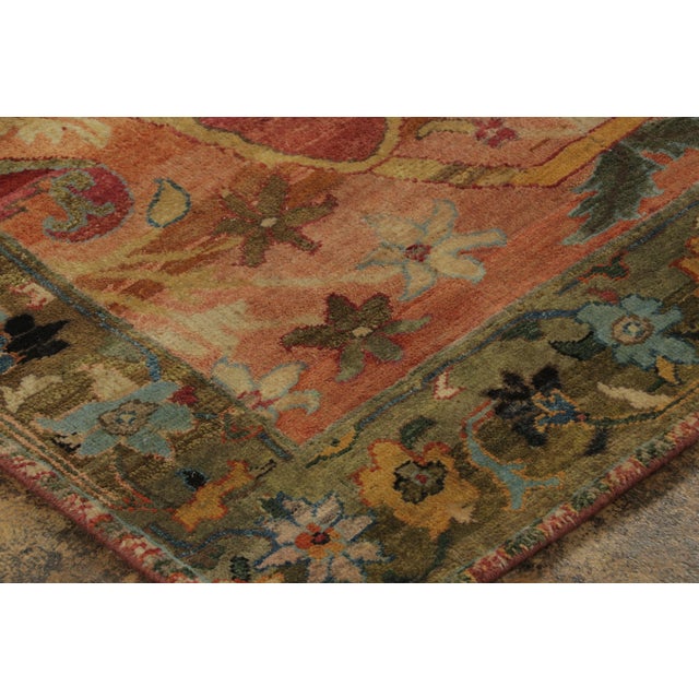 Rug & Kilim’s Persian Style Rug With Polychromatic Intricate Floral Patterns For Sale In New York - Image 6 of 9