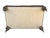Vintage Tufted Brown Leather Ottoman Bench With Nailhead Trim & Carved Wood Legs on Casters For Sale - Image 10 of 15