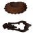 Victorian Cast Iron Knocker and Shell For Sale