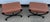 Traditional Pair of Vintage Designer Leather Stools For Sale - Image 3 of 6