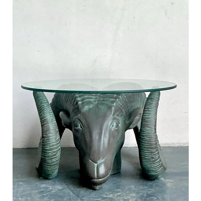 This monumental accent table is a breathtaking example of sculptural design, instantly commanding attention through its...
