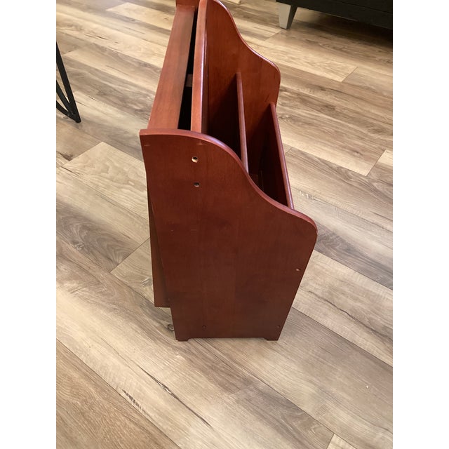 1950s Pomerantz Magazine Rack With Collapsible Table For Sale In Las Vegas - Image 6 of 10