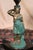 Late 19th Century Eclectic Bronze Woman Lamp With Popsicle Stick Shade For Sale - Image 11 of 17