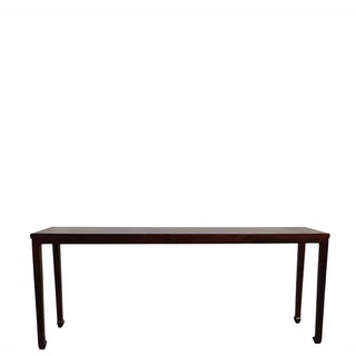 70" Long Slim Elm Console Table For Sale