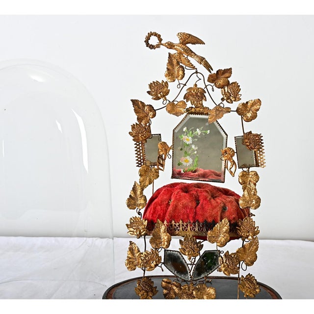 Victorian French 19th Century Marriage Dome on Stand For Sale - Image 3 of 13