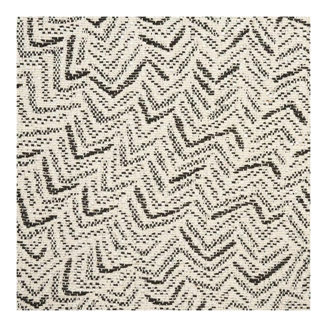 Sample - Schumacher Adagio Fabric in Black For Sale