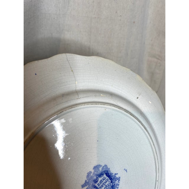 Blue Mid 19th Century Blue & White English Staffordshire Transferware Plates- Set of 5 For Sale - Image 8 of 13