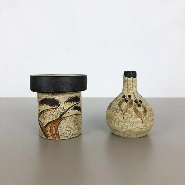 Modern Modernist German Vase Sculptures by Peter Müller for Sgrafo Modern, 1970s, Set of 2 For Sale - Image 3 of 15