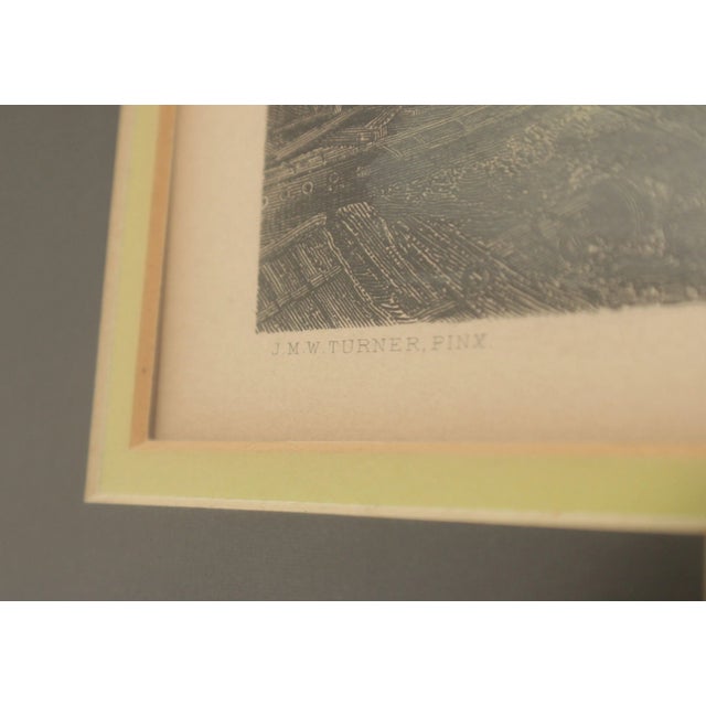 19th C. English 'Regulus Leaving Carthage' After J. M. W. Turner Hand-Colored Engraving For Sale - Image 10 of 13