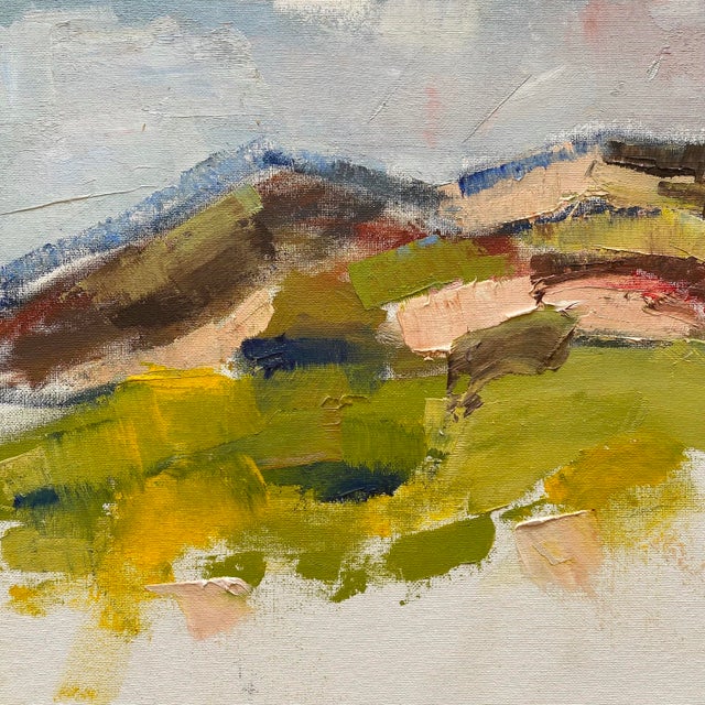 Jim Lyons Contemporary Provincetown " Dunes Landscape " Abstract Expressionist Framed Original en Plein Air Oil Painting For Sale In Kansas City - Image 6 of 18