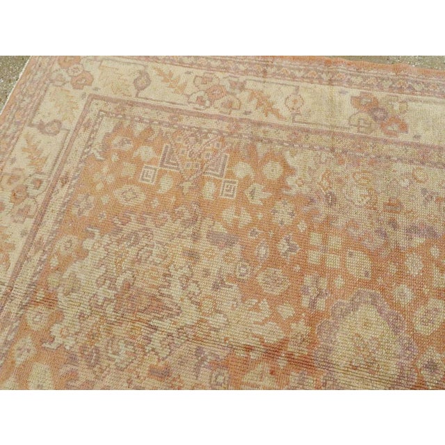 Galerie Shabab Collection Early 20th Century Turkish Oushak Room Size Carpet For Sale - Image 4 of 7