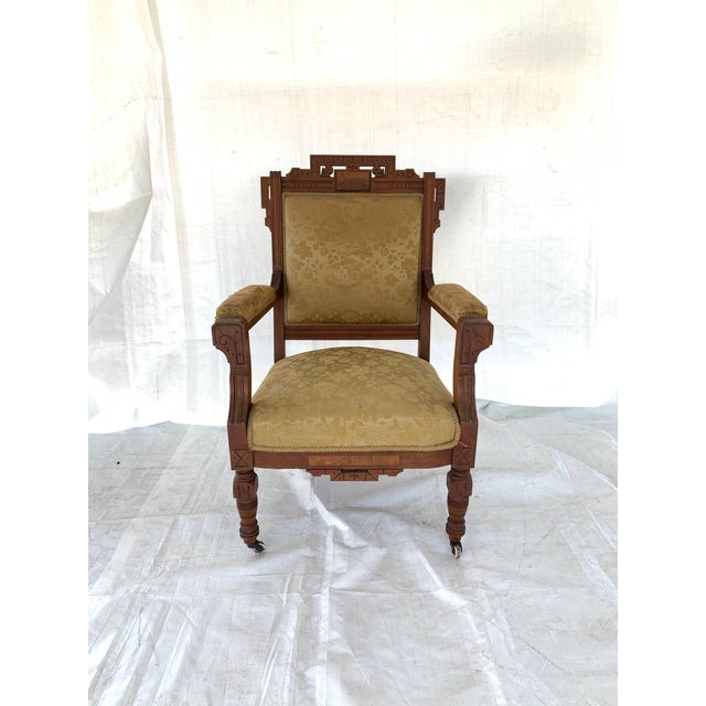 19th Century Antique Victorian Eastlake Chair Chairish