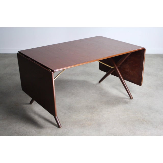 Hans Wegner Model AT-309 Dropleaf Dining Table for Andreas Tuck in Teak, Denmark For Sale - Image 13 of 13