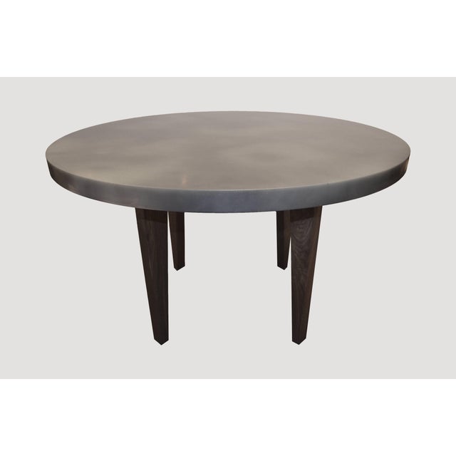 Andrianna Shamaris Black Walnut Wood Table and Resin Coated Top For Sale - Image 17 of 18