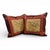 A handsome pair of custom pillows crafted from vintage Ralph Lauren equestrian fabric, featuring classic fox hunting...