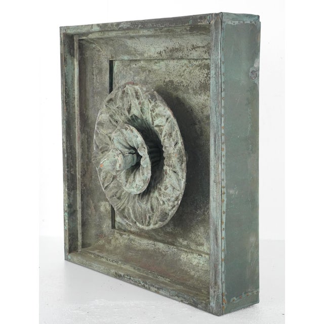 Traditional Early 20th Century Copper Rosette Architectural Element For Sale - Image 3 of 14