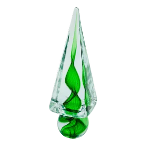 Mid 20th Century Green Swirl Murano Glass Christmas Tree