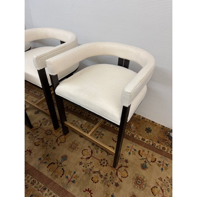 Worlds Away Worlds Away Cruise Counter Stools, Set of Four For Sale - Image 4 of 12