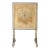 Antique French Needlepoint Firescreen | Louis XVI Style Hand-Painted & Gilt Wood Fireplace Screen | Cherub Tapestry For Sale