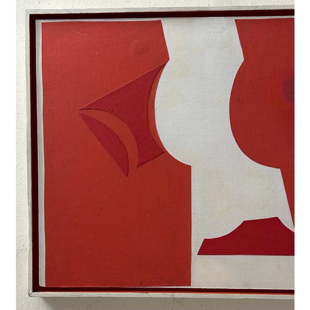 1966 Gwen Stone “C-3” California Modernist Mixed-Media Collage Painting For Sale - Image 12 of 17
