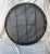 2020s Large Pair of Black & Natural Round Rattan Trays For Sale - Image 5 of 9