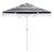 Lucerna 9 Ft Crank Umbrella, Black Stripe/White Pole For Sale