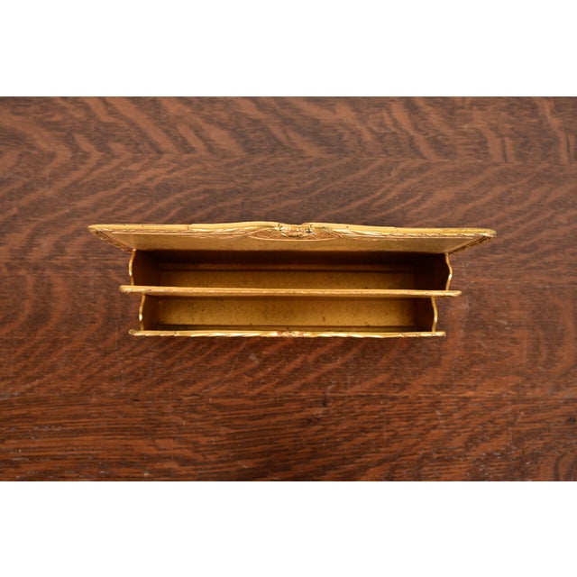 Early 20th Century Tiffany Studios New York Louis XVI Bronze Doré Letter Rack For Sale - Image 5 of 14