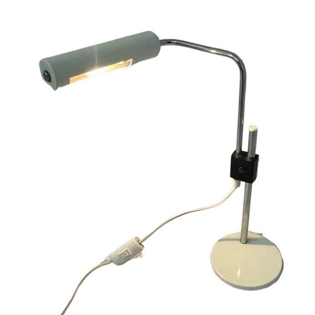 White and Chrome Adjustable Desk Lamp from Hala Zeist For Sale - Image 6 of 7
