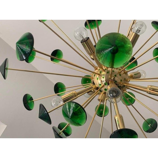Murano Style Glass Sputnik Multicolors Italian Handmade Chandelier from Simoeng For Sale - Image 6 of 14