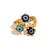 Divine Trio Evil Eye Adjustable Gold Ring, Size 4 For Sale - Image 12 of 12