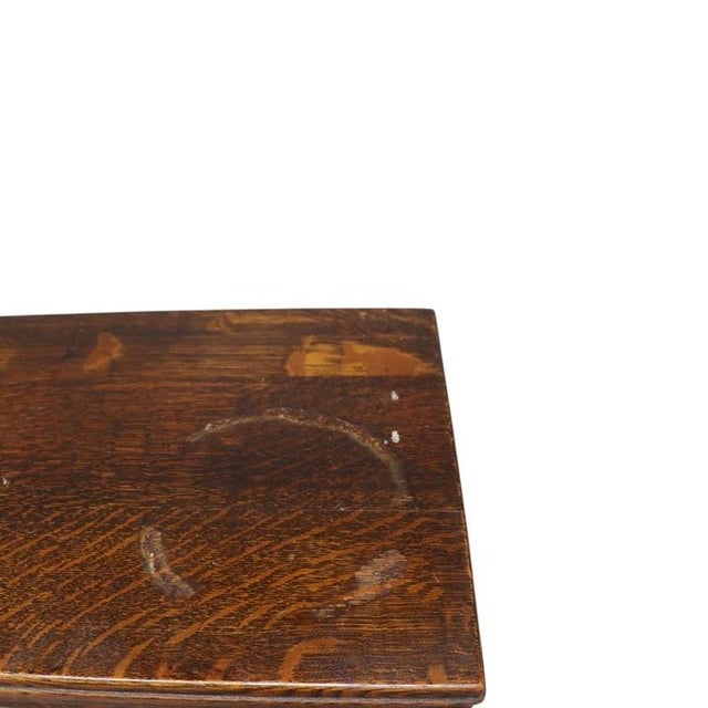 Arts & Crafts Macey Oak 3-Stack Barrister Bookcase Signed C1920 For Sale - Image 9 of 13