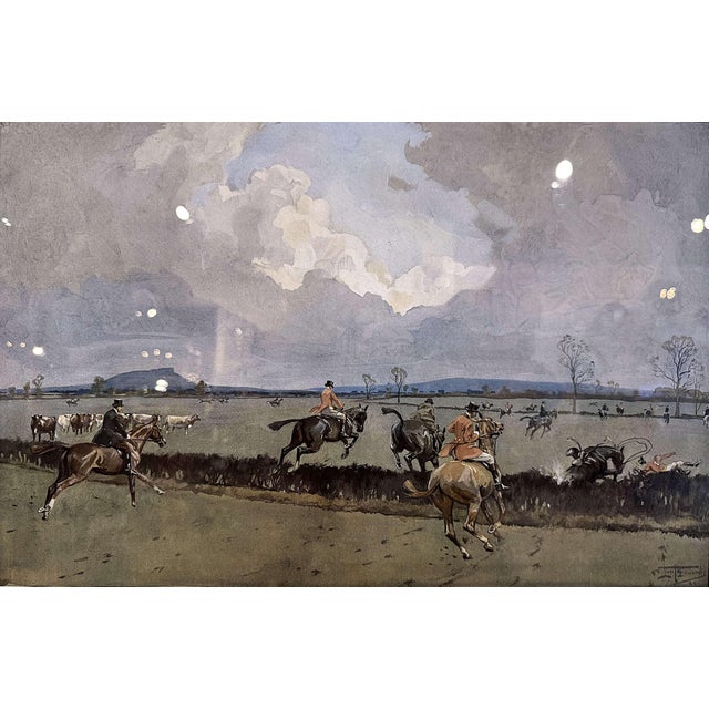 Pair Original Framed Equestrians Colored Prints Signed Lionel Edwards Dated 1926 For Sale - Image 9 of 11