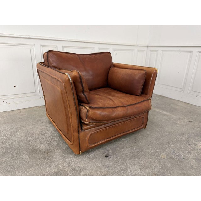 Leather Living Room Set from Roche Bobois, 1980s, Set of 4 For Sale - Image 14 of 18
