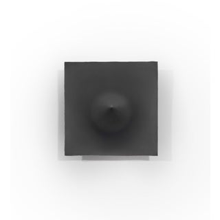 Cone Illusion by Cor Oda | Pan Pastel on Leather Mounted to Steel Base Abstract Form on Wall For Sale
