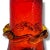 Kanawha Ruby Red & Yellow Accent Crackled Glass Vase For Sale - Image 4 of 10