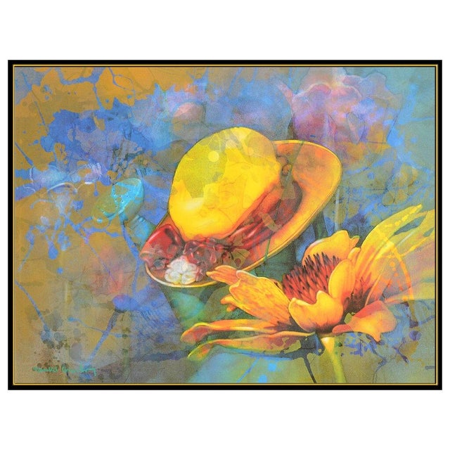 Abstract Late 20th Century Yellow Chapeau Yellow Hat, Yankel Ginzburg For Sale - Image 3 of 5