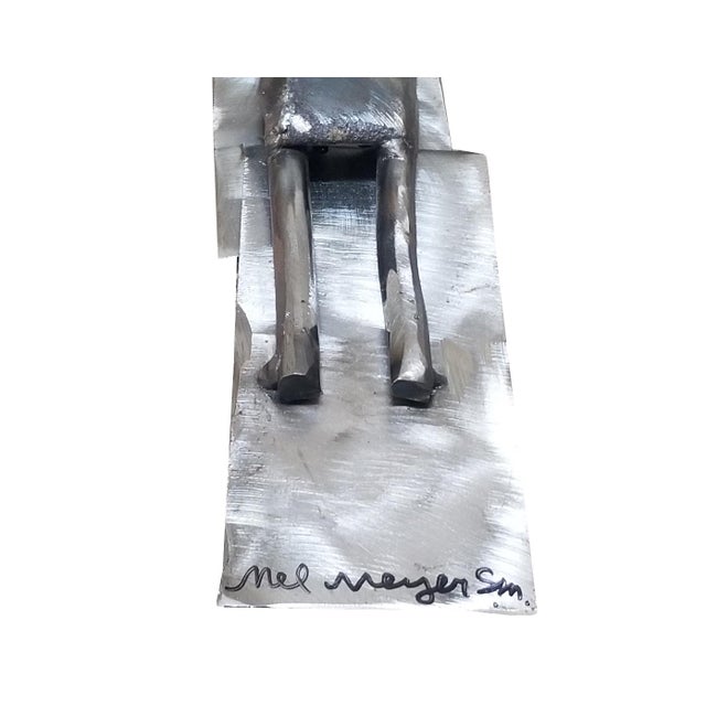 2000 - 2009 Vintage Brother Mel Meyer Steel Crucifix Steel Art Sculpture For Sale - Image 5 of 8