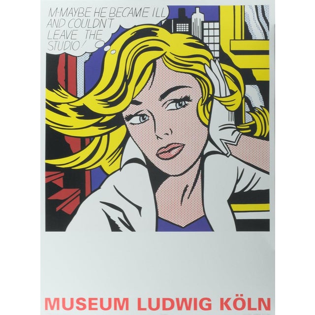 May Be Girl Poster after Roy Lichtenstein For Sale - Image 3 of 8