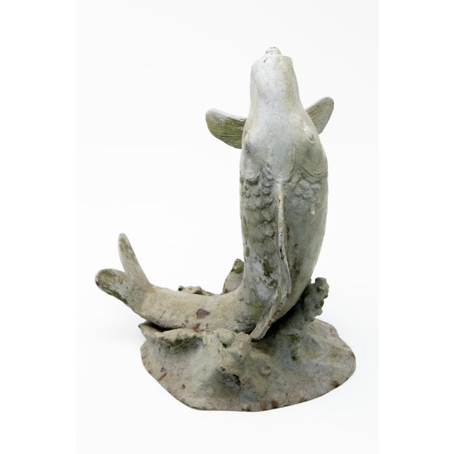 Arts & Crafts Metal Fish Fountain Head 20th Century Cast For Sale - Image 3 of 11