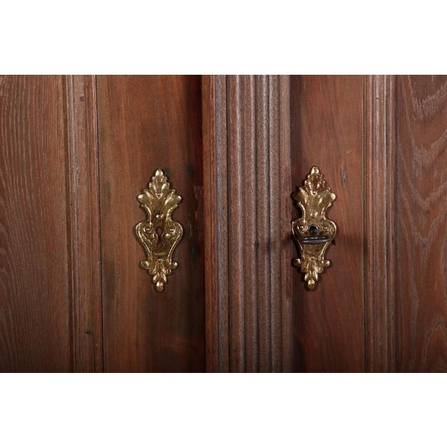 Small Antique Baroque Cabinet in Oak, 1780 For Sale - Image 13 of 18