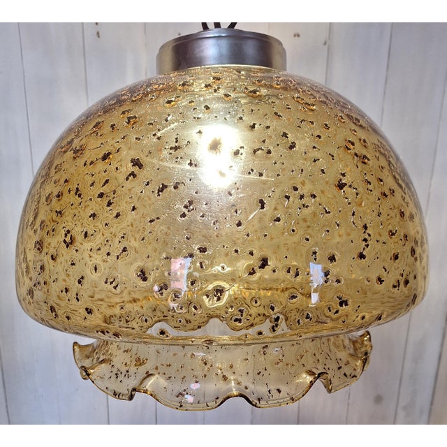 Metal Vintage Hanging Lamp by Marbach Elektronik, 1970s For Sale - Image 7 of 9