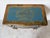 1950s Italian Hollywood Regency Giltwood & Teal Blue Three-Drawer Nightstand With Gold-Leaf Scrollwork For Sale - Image 9 of 12