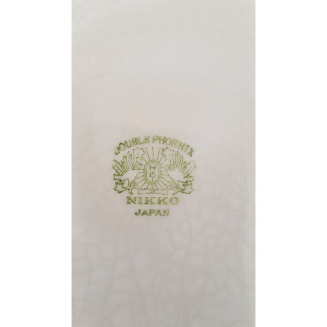 1900 - 1909 Vintage Nikko Japan Double Phoenix Ming Tree Blue Pattern Six Piece Set For Sale - Image 5 of 13