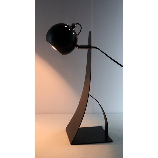 Vintage Brilliant Lamp in Black Metal, 1990 For Sale - Image 12 of 13